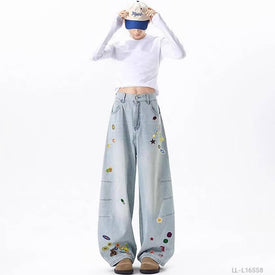 Woman Fashion Jeans LL-L16558