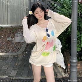 Woman Fashion Shirt LL-T45213