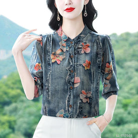 Woman Fashion Shirt LL-T17501