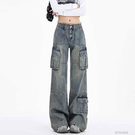 Woman Fashion Jeans DT63404