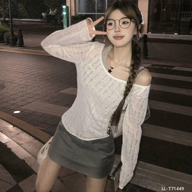 Woman Fashion Shirt LL-T71449