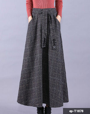 Image of Woman Long Skirt ep-T1878