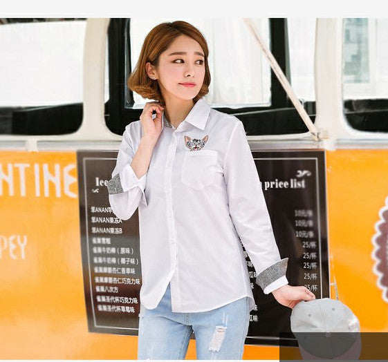 Woman Long Sleeve Shirt ep-B8609