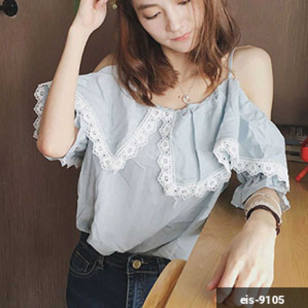Women Short Sleeve Shirt eis-9105