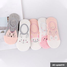 (1 set = 20 pairs) Woman Socks AO-vpink010