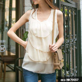 Women No Sleeve Shirt exs-NK70557