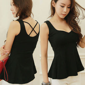 Women No Sleeve Shirt exs-N861