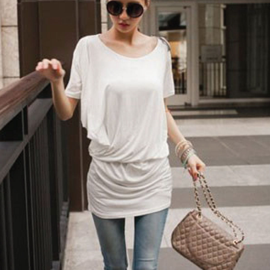 Women Short Sleeve Shirt exs-NK70624