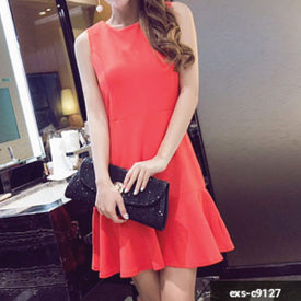 Women Short Dress exs-c9127